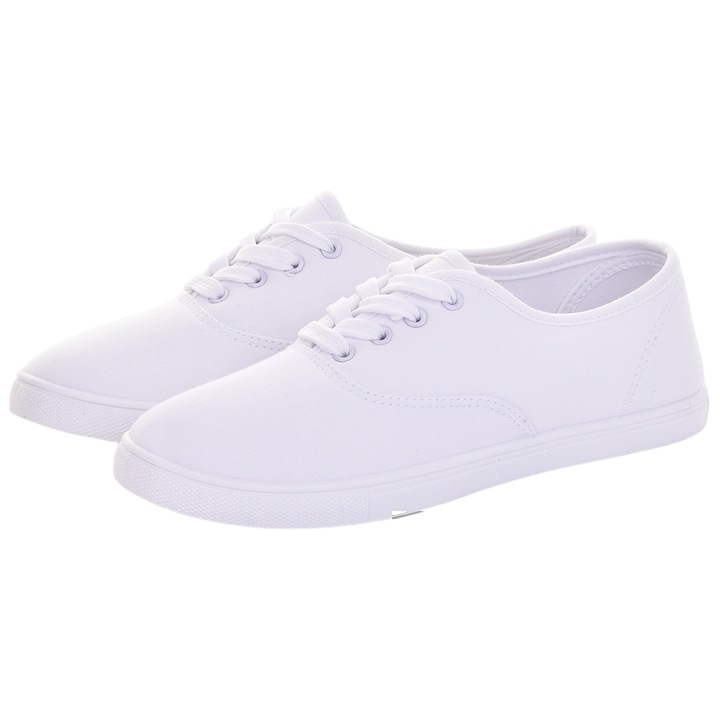 Tenisi pentru dama Martinus, textil/poliester, alb