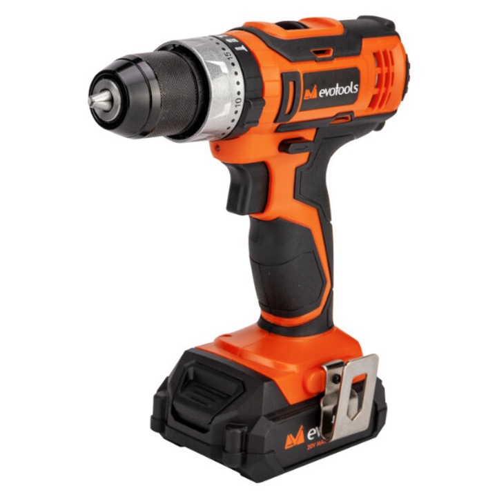 Evotools MAX 20V POWER ütvefúró és csavarozó 2 akkumulátorral és töltővel
