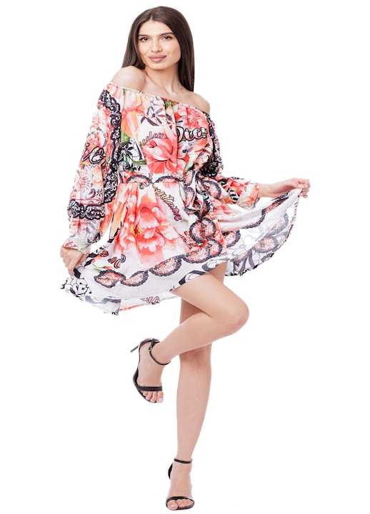 Rochie mini, piershop, vaporoasa, de plaja, flori, universala