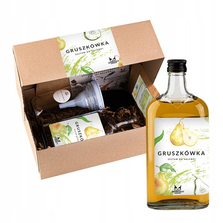 Set Pentru Prepararea Lichiorurilor, SuperButelki, 500 ml, Pentru a Crea Lichioruri de Casa, Set Complet, Capac 28/18, Aroma si Gust Intense, Multicolor