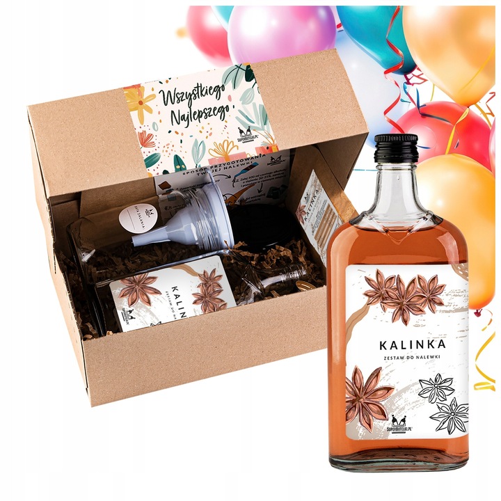 Set pentru fabricarea lichiorului, Super Butelki, Idee de cadou ideala, DIY, Ambalaj decorativ, sticla, 500 ml, multicolor, Filtre de filtrare a lichiorului 3 bucati, multicolor