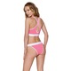 Top Sportiv Pentru Dama, Passion, Ps014, Material 100% Bumbac, Fara Bretele Largi, Talie Elastica, Material Confortabil, Respirabil, Potrivit Pentru Antrenament De Intensitate Mica Si Medie, Roz, L
