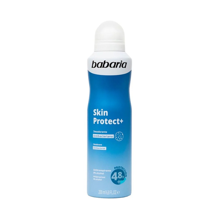 Deodorant spray fara alcool antibacterial, Skin Protect+, Babaria, 200 ml