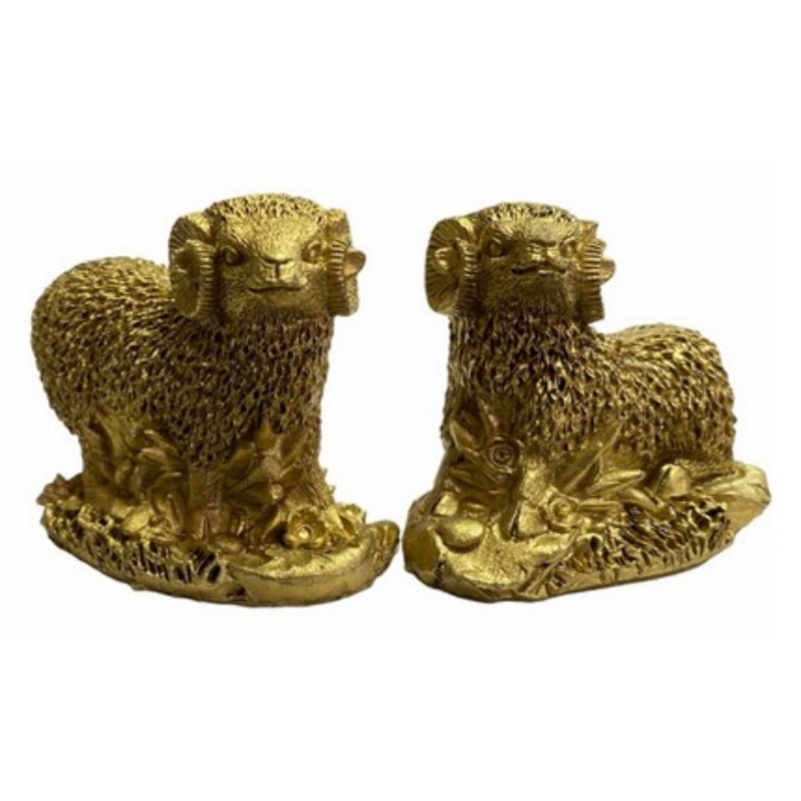 Statueta feng shui GOBI® Oaie din rasina 2/set, 5 cm