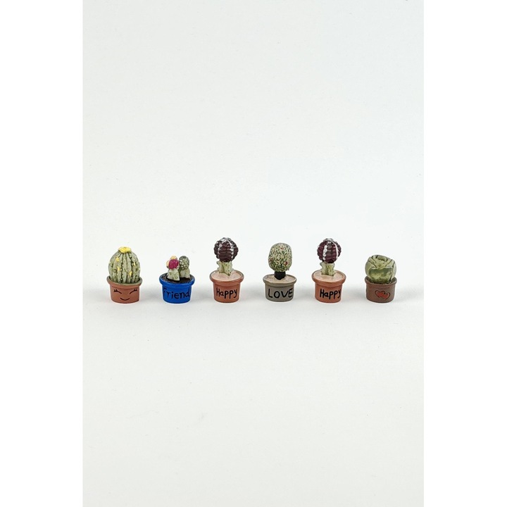 Set 6 mini decoratiuni, Multicolor, Shein