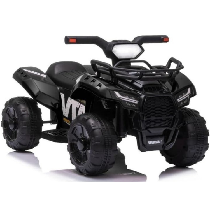 MACVI® Elektromos ATV gyerekeknek 6 V-os motorral és újratölthető akkumulátorral, 18–36 hónapos korig, egyszerű irányítás és fokozott biztonság, fekete