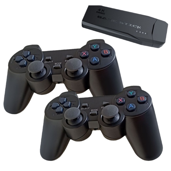 Gamepad, 2.4G fara fir, iesire HDMI HD, operare 360°, 64G memorie, dublu, negru