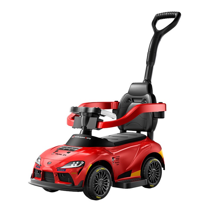 Masinuta premergator pentru copii Toyota GR Supra GT4 3 in 1, culoare rosie