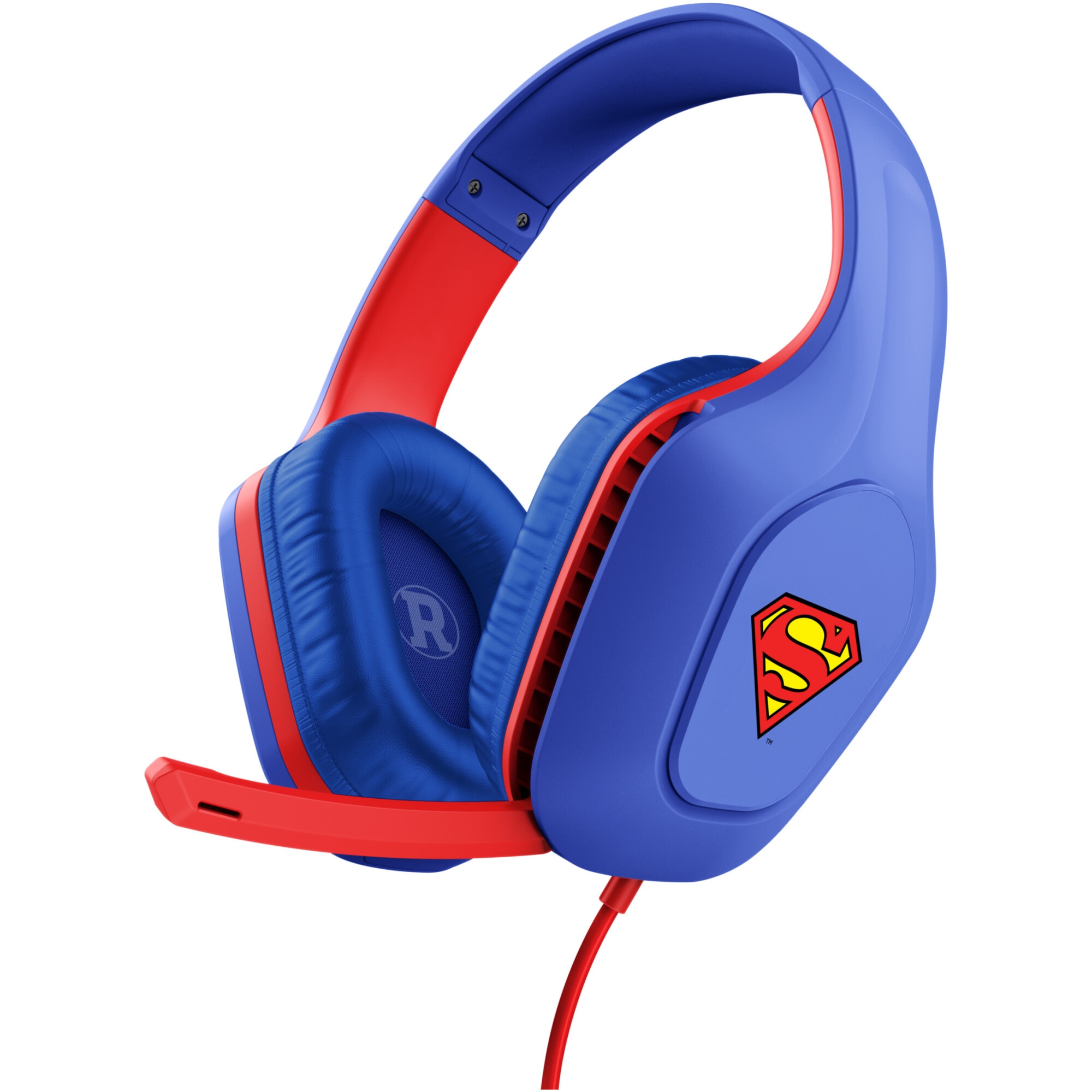 Casti Gaming cu fir Trust GXT 415SM Zirox -WB Superman, drivere 50mm, microfon pliabil, compatibil PC, PS4/PS5/Xbox, cablu 2m, multicolor