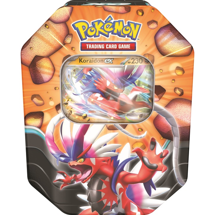 Set cartonase Pokemon TCG: Slashing Legends Tin, Koraidon ex/Zacian ex