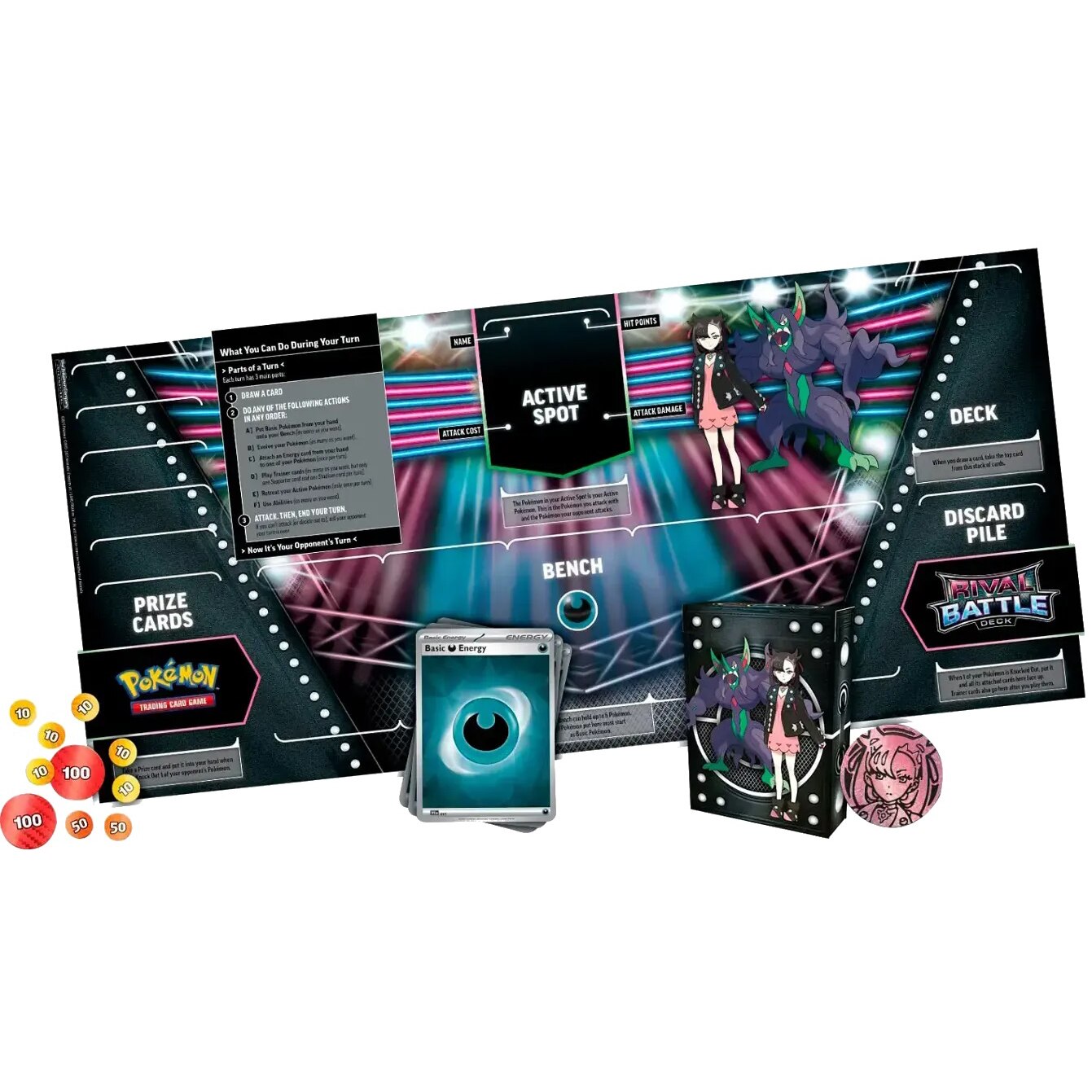 Set cartonase Pokemon TCG: Rival Battle Deck, Steven/Marnie - eMAG.ro