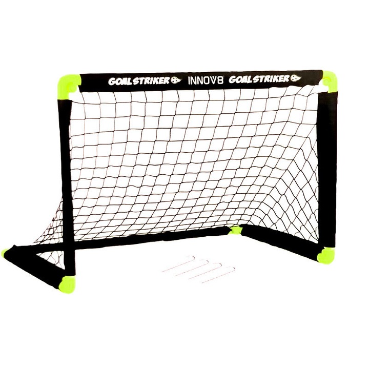 Футболна врата LiveUp, За мини футбол, Сгъваема, PVC, 90х59х61см, Черен