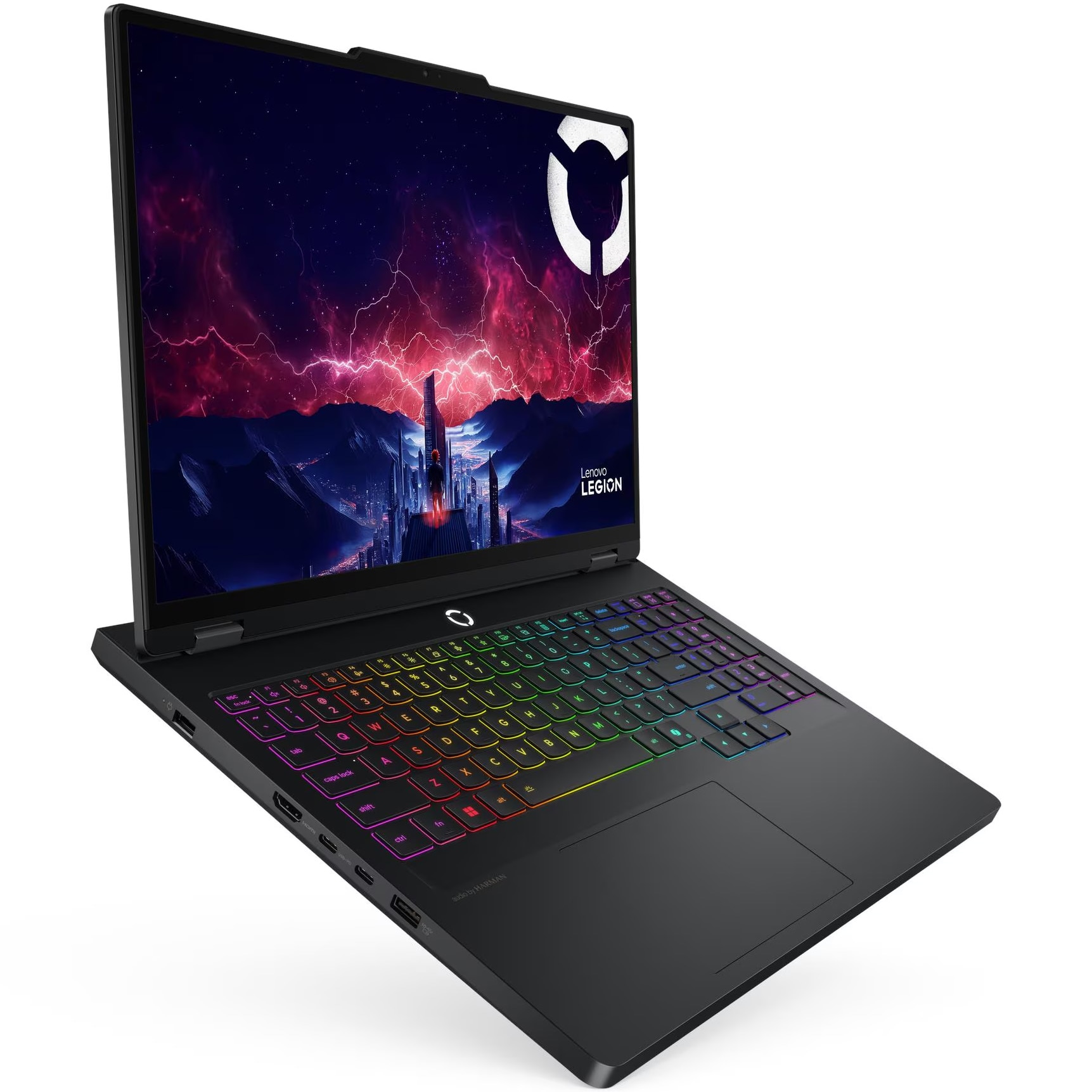 Laptop Gaming Lenovo Legion Pro 5 16ADR10 cu procesor AMD Ryzen™ 9 8940HX pana la 5.3GHz, 16" WQXGA, IPS, 240Hz, 16GB DDR5, 1TB SSD, NVIDIA® GeForce RTX™ 5060 8GB GDDR7, NO OS, Eclipse Black, 3y on-site Premium Care