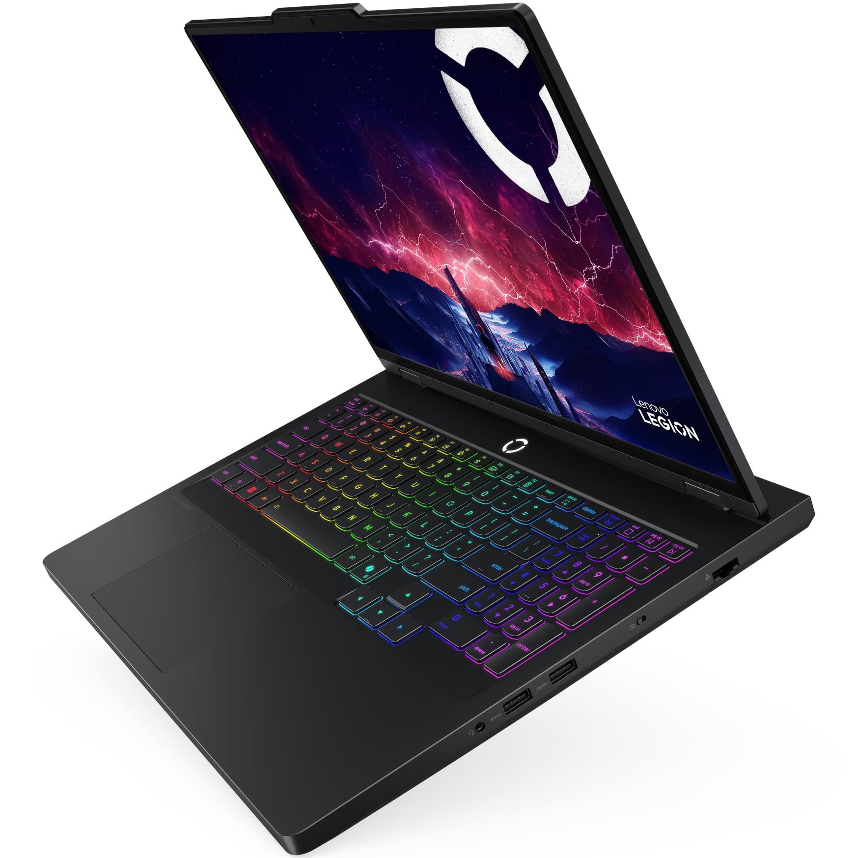 Laptop Gaming Lenovo Legion Pro 5 16ADR10 cu procesor AMD Ryzen™ 9 8940HX pana la 5.3GHz, 16" WQXGA, IPS, 240Hz, 16GB DDR5, 1TB SSD, NVIDIA® GeForce RTX™ 5060 8GB GDDR7, NO OS, Eclipse Black, 3y on-site Premium Care