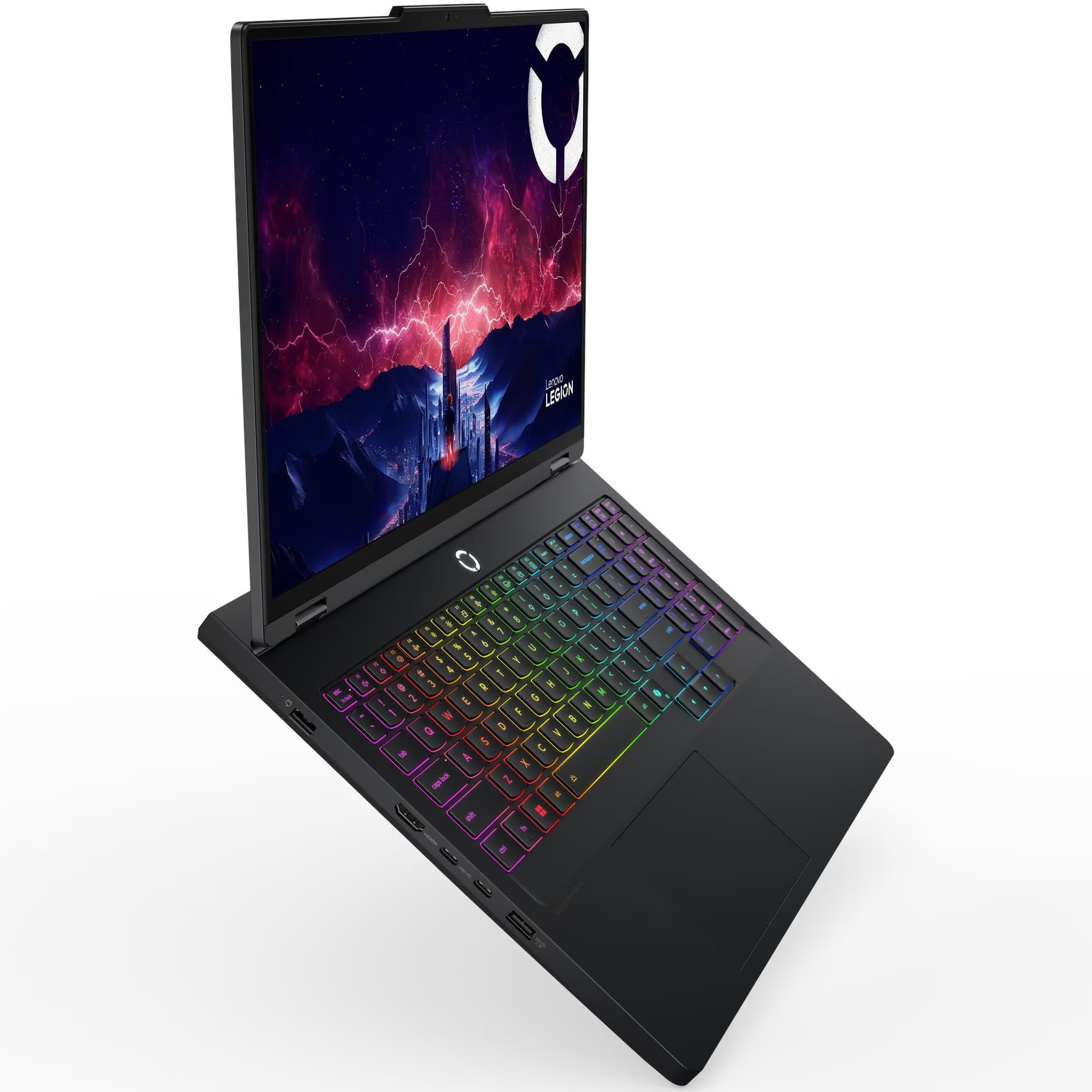 Laptop Gaming Lenovo Legion Pro 5 16ADR10 cu procesor AMD Ryzen™ 9 8940HX pana la 5.3GHz, 16" WQXGA, IPS, 240Hz, 16GB DDR5, 1TB SSD, NVIDIA® GeForce RTX™ 5060 8GB GDDR7, NO OS, Eclipse Black, 3y on-site Premium Care
