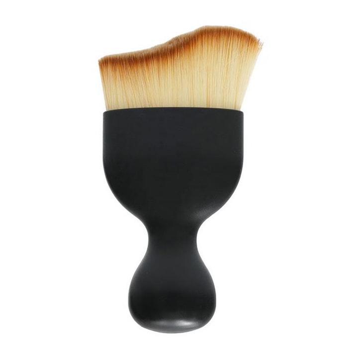 Perie profesionala cu peri moi, ideala pentru detailing interior auto, trimuri, piele, grile aerisire, ecrane si LCD-uri, casa, birou, AutoSSF ®, Design Ergonomic, Moale, Negru