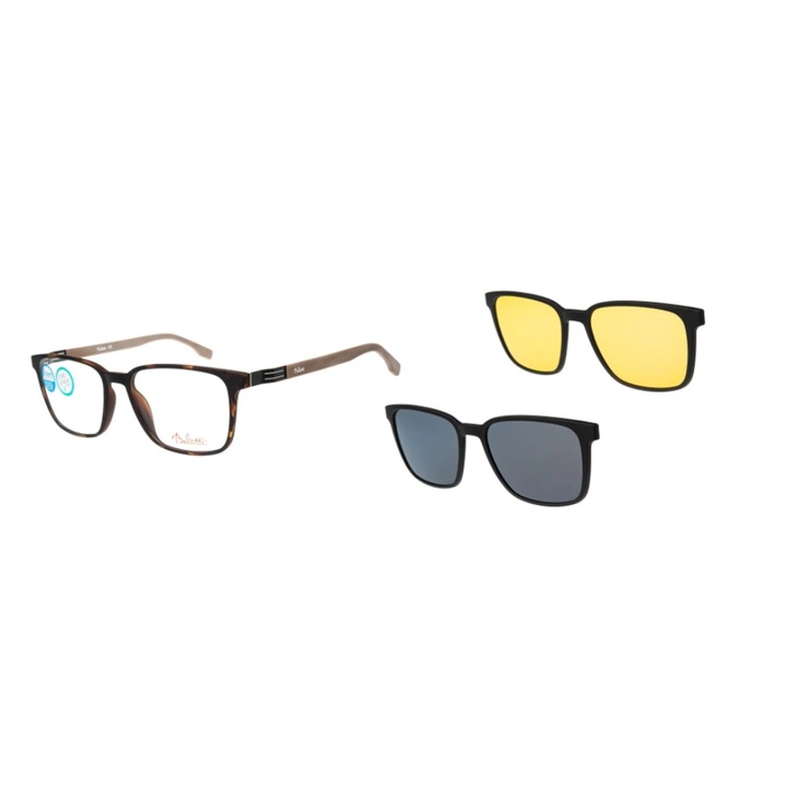 Rame ochelari barbati Belutti, clip-on magnetic, 57x18x145