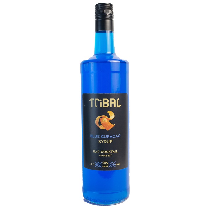 Sirop Cocktail, Tribal Syrup, Blue Curacao, 1000ml, sticla