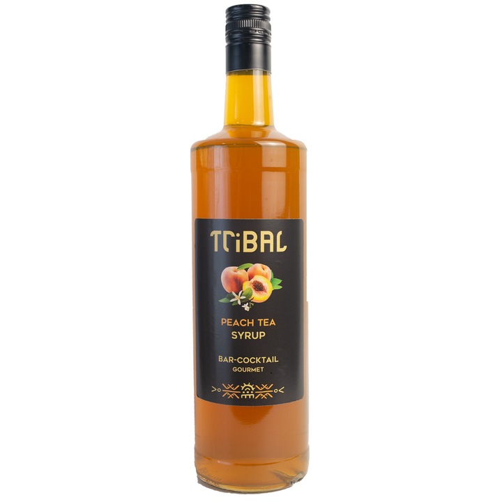 Sirop Cocktail, Tribal Syrup, Peach tea, Sirop Ceai Piersici, 1000ml
