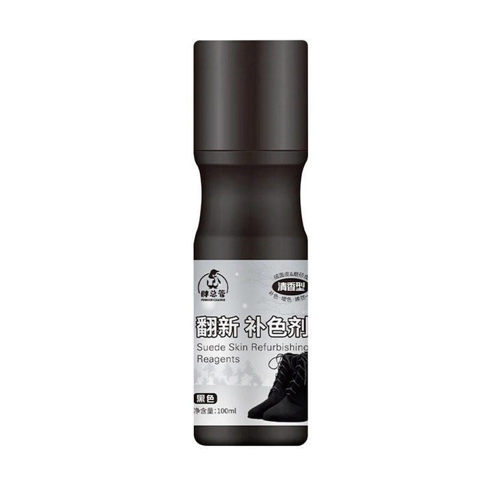 Bőrápoló és velúrápoló oldat 100ml matt fekete