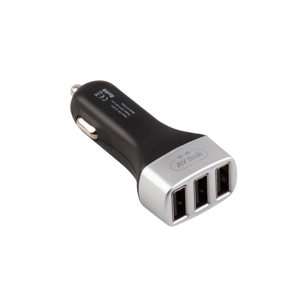Incarcator auto USB rapid AVLink CAR3USB 15W, 5V/3.1 A, TRIO
