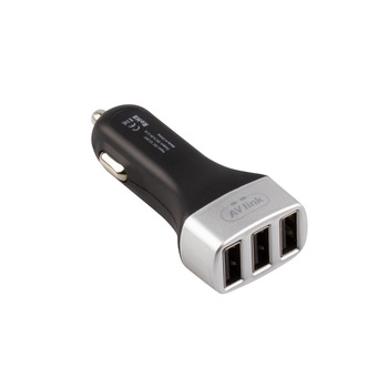Incarcator auto USB rapid AVLink CAR3USB 15W, 5V/3.1 A, TRIO Incarcator auto USB rapid AVLink CAR3USB 15W, 5V/3.1 A, TRIO