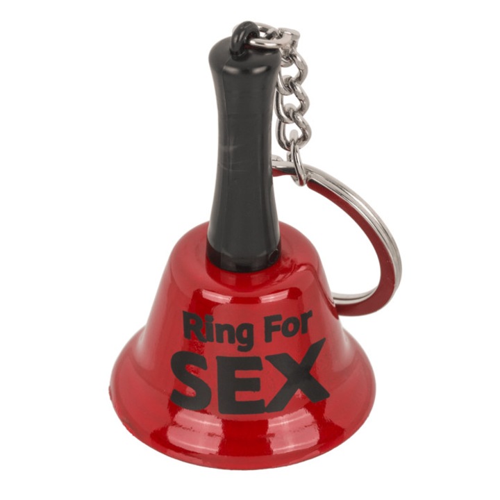 Ключодържател камбанка OOTB Ring for Sex, Червен, 4.5 см