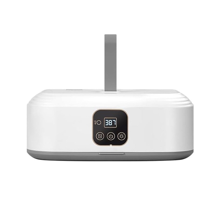 Преносима електрическа сушилня за дрехи Rqiurpn, Бързо сушене при постоянна температура, Стерилизация с UV лъчи, С дистанционно управлени, Бяла