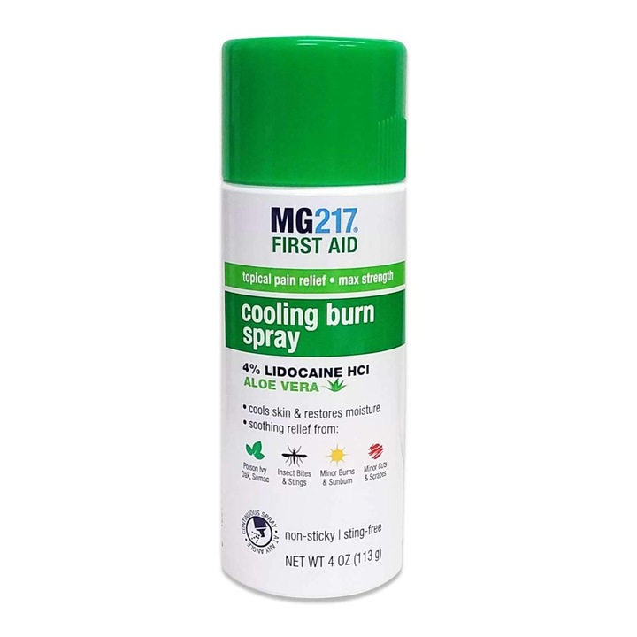 Spray Racoritor, MG217, Frist Aid, Cooling Burn Spray, pentru Calmarea Arsurilor, cu Aloe Vera, 113gr