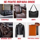 Rola Piele Ecologica Autoadeziva pentru Reconditionat si Retapitat Articole din Piele, Canapea, Fotolii, Interior Auto, 45 x 300 cm, EFYX , Negru