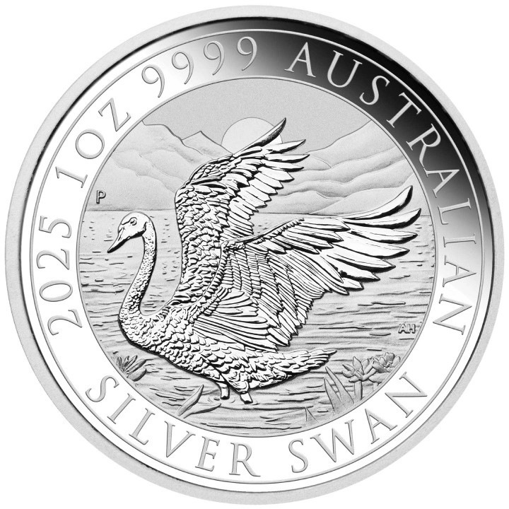 Moneda Argint Swan 2025, 1 Oz, 31.1 g, puritate 999