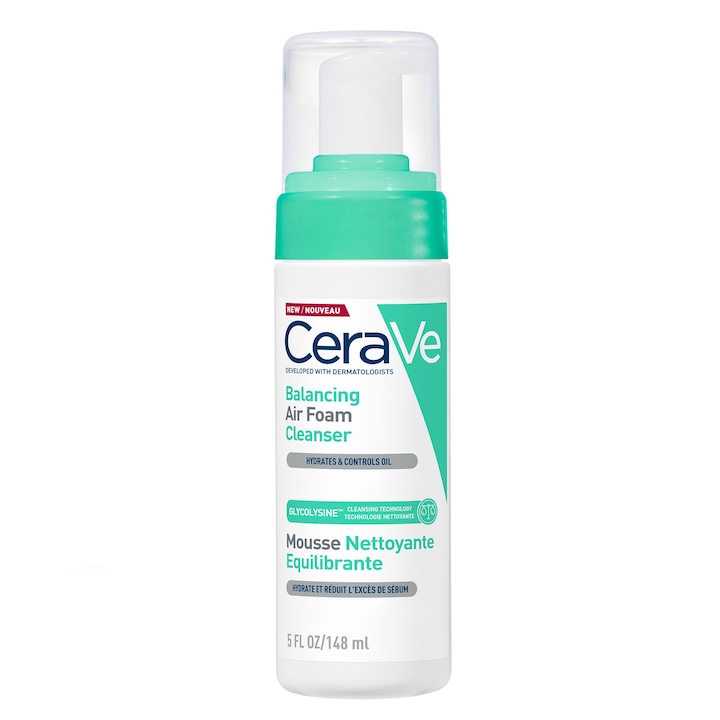 Почистваща пяна CeraVe Rebalancing, за нормална до комбинирана кожа, 148 мл