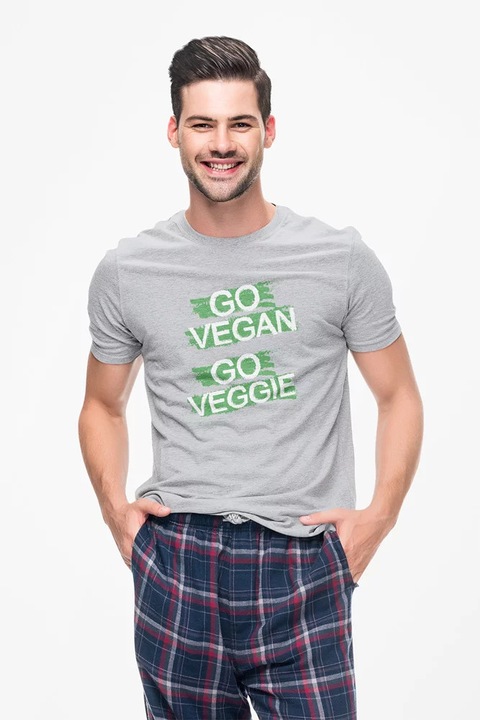 ST00154 Go Vegan, Szürke
