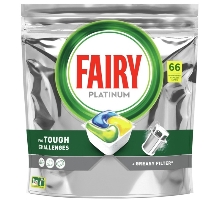 Fairy Platinum mosogatógép kapszulák, 66 mosogatáshoz