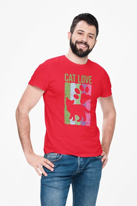 ST00209 Cat Love, Piros