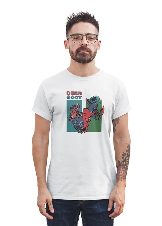 ST00234 Deer Goat, Fehér