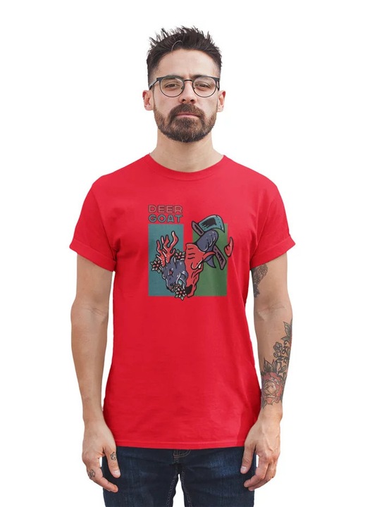 ST00234 Deer Goat, Piros