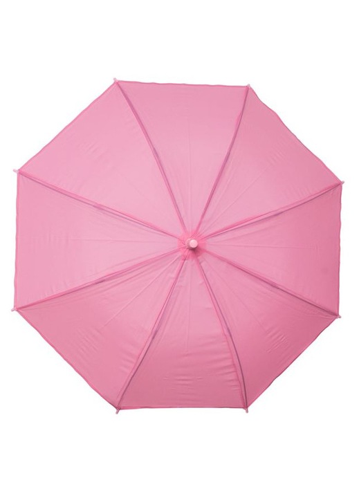 Umbrela de ploaie baston automata roz pentru copii 66cm