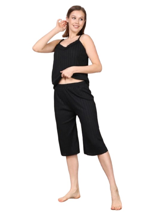 Set pijama dama, Negru