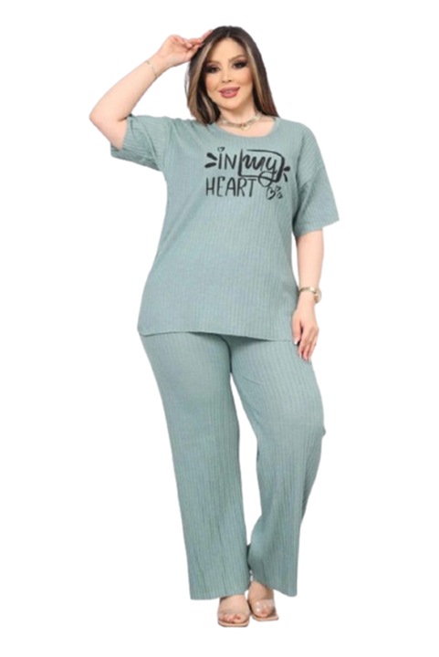 Túlméretezett pizsama szett, Világoskék