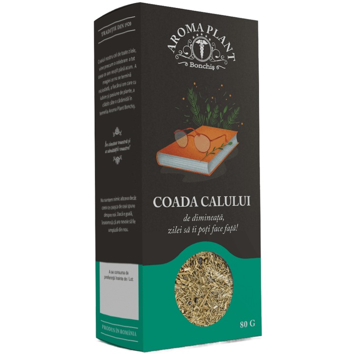 Ceai de Coada Calului (Equisetum arvense), 100% natural, fara aditivi sau pesticide, Bonchis, 80g, Aroma Plant