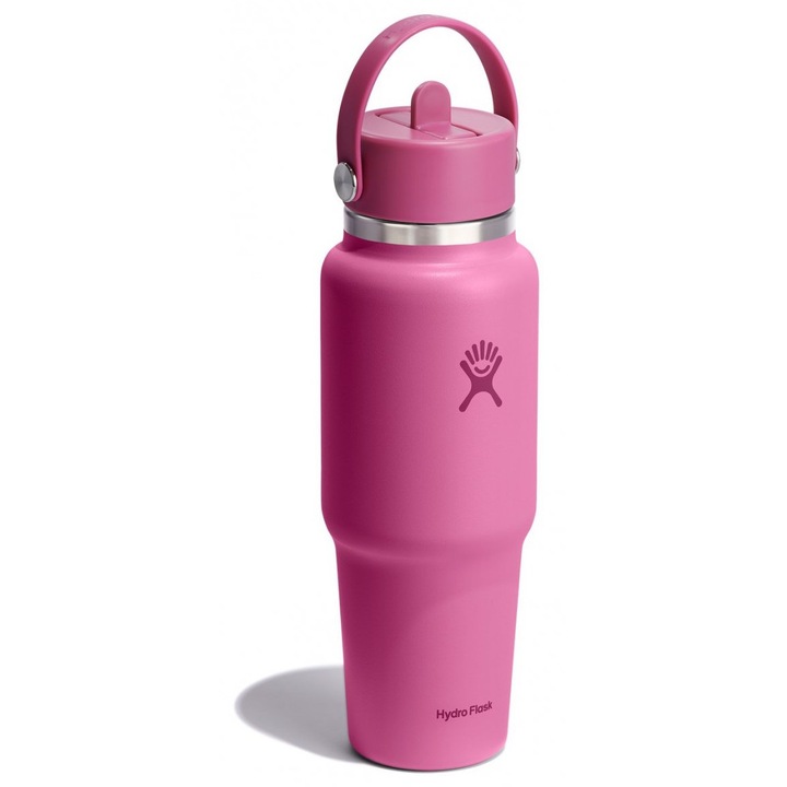 Butelca termica Hydro Flask Wide Mouth, 0,946 l, roz, 9,1x23,9 cm