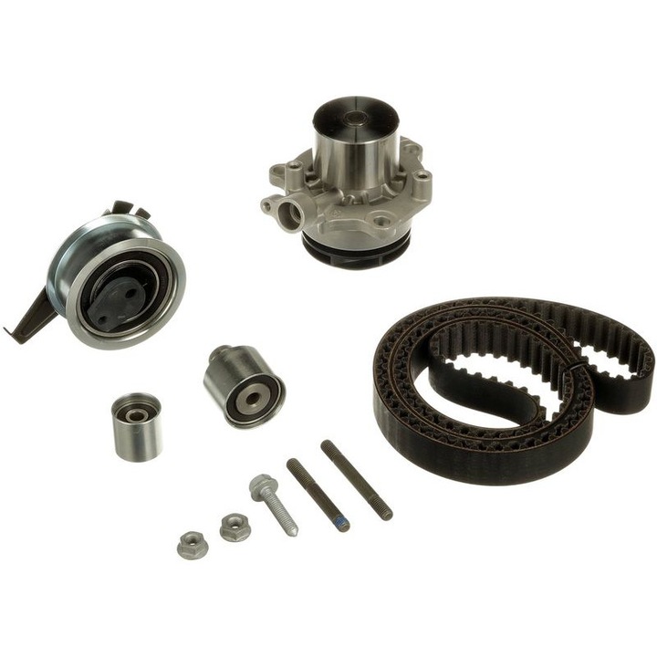 Set pompa apa si curea distributie cu intinzator pentru Audi A4 Allroad B9, A4B8, A4B9, A5, A6C7, A6C8, Q2, Q3, Q5 1, 6D/2, 0/2, 0D dupa 11.2007