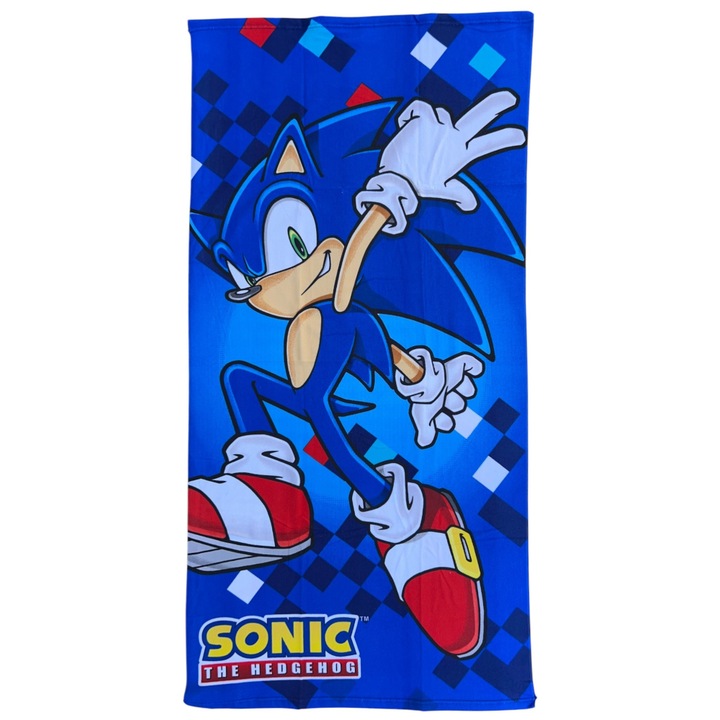 Детска кърпа за баня, многоцветна, 70x140 см, So fun, Sonic