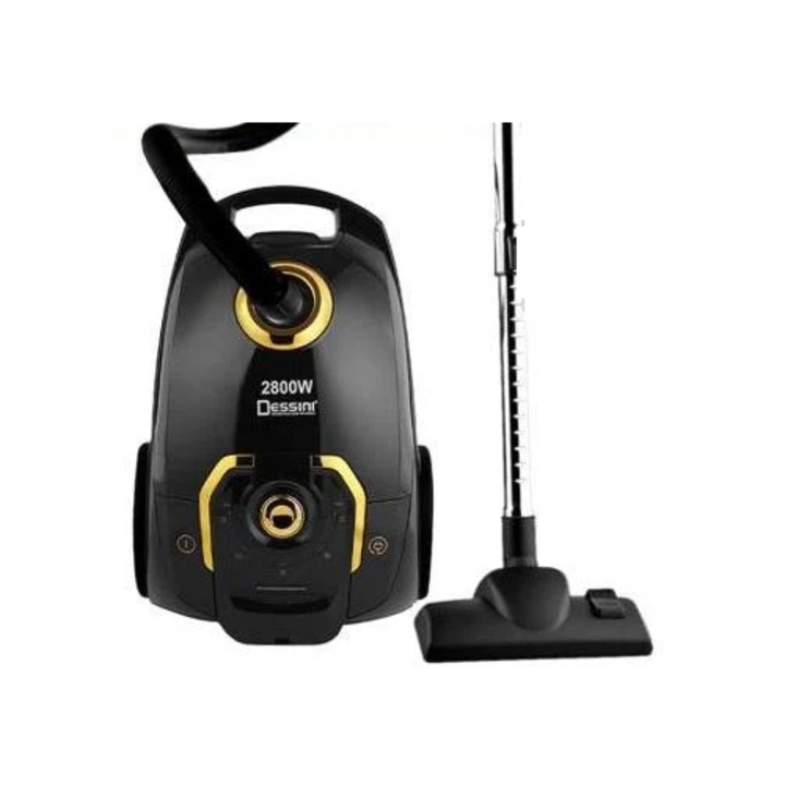 Aspirator Dessini 2800W Ciclon filtru HEPA, Negru