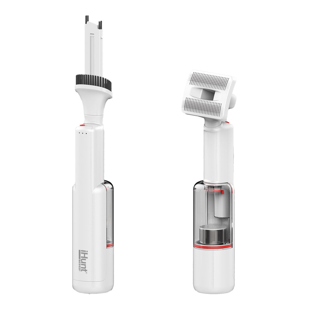 Aspirator de mana fara fir iHunt Bro Vacuum Cleaner 3-in-1, Multisuprafete, Aspiratie puternica 100W / 13kPA, Include perie curatat par animale si accesorii spatii inguste, White