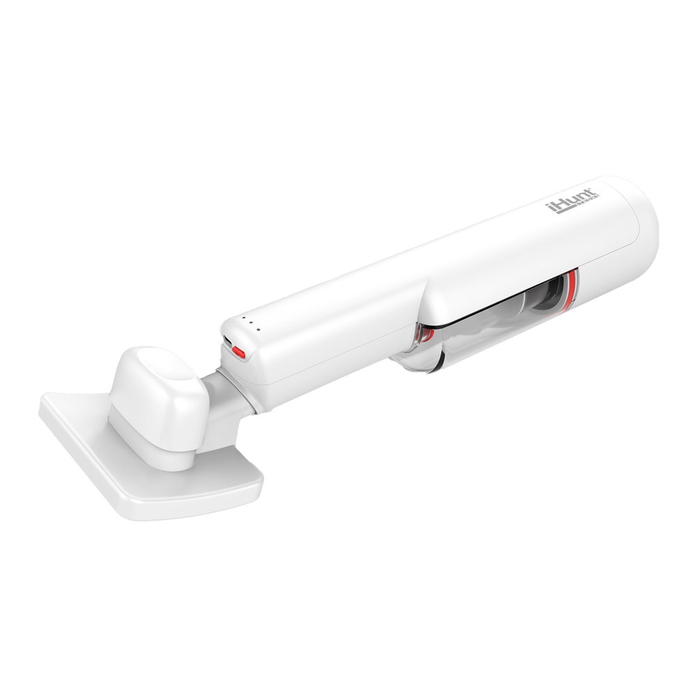 Aspirator de mana fara fir iHunt Bro Vacuum Cleaner 3-in-1, Multisuprafete, Aspiratie puternica 100W / 13kPA, Include perie curatat par animale si accesorii spatii inguste, White