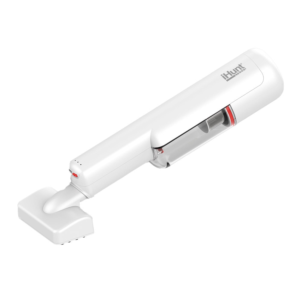 Aspirator de mana fara fir iHunt Bro Vacuum Cleaner 3-in-1, Multisuprafete, Aspiratie puternica 100W / 13kPA, Include perie curatat par animale si accesorii spatii inguste, White