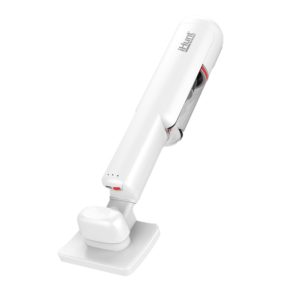 Aspirator de mana fara fir iHunt Bro Vacuum Cleaner 3-in-1, Multisuprafete, Aspiratie puternica 100W / 13kPA, Include perie curatat par animale si accesorii spatii inguste, White
