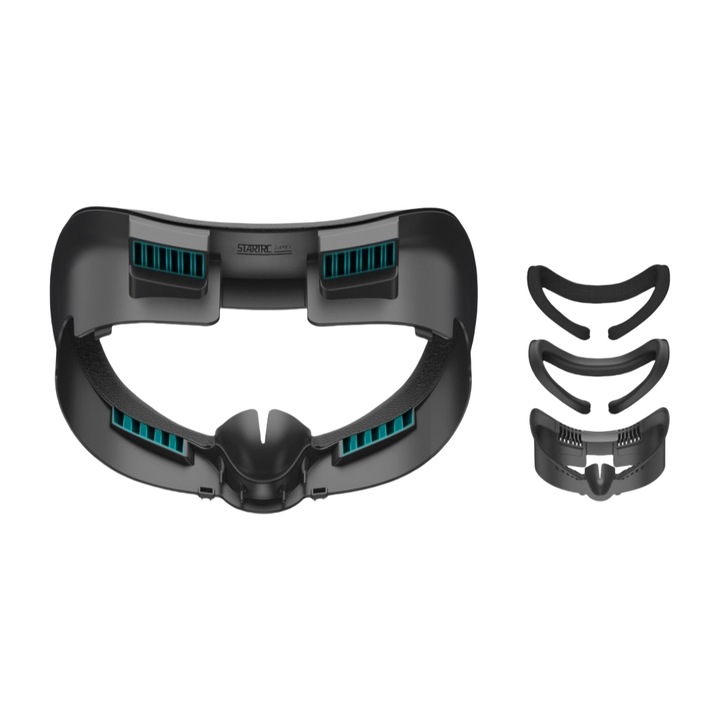 Masca respirabila cu ochelari VR, potrivita pentru Meta Quest 3, disipare a caldurii, circulatie a aerului, confortabila de purtat, neagra